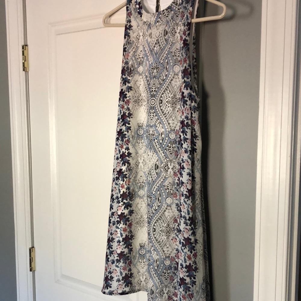 Speechless high neck flowy dress.